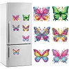 6 Stück Schmetterling - 5D DIY Bastel-Aufklebermagnet