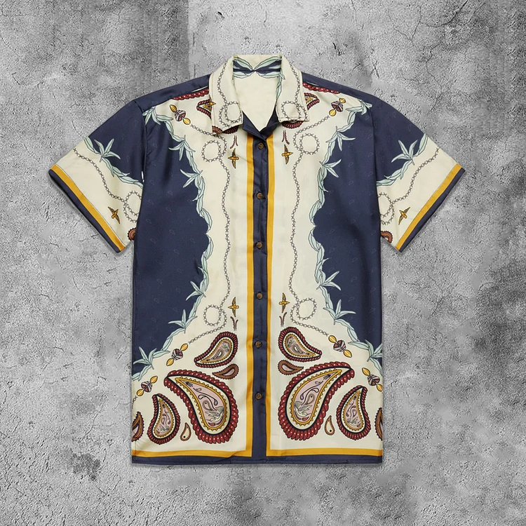 Trendy Perris Print Short Sleeve Shirt