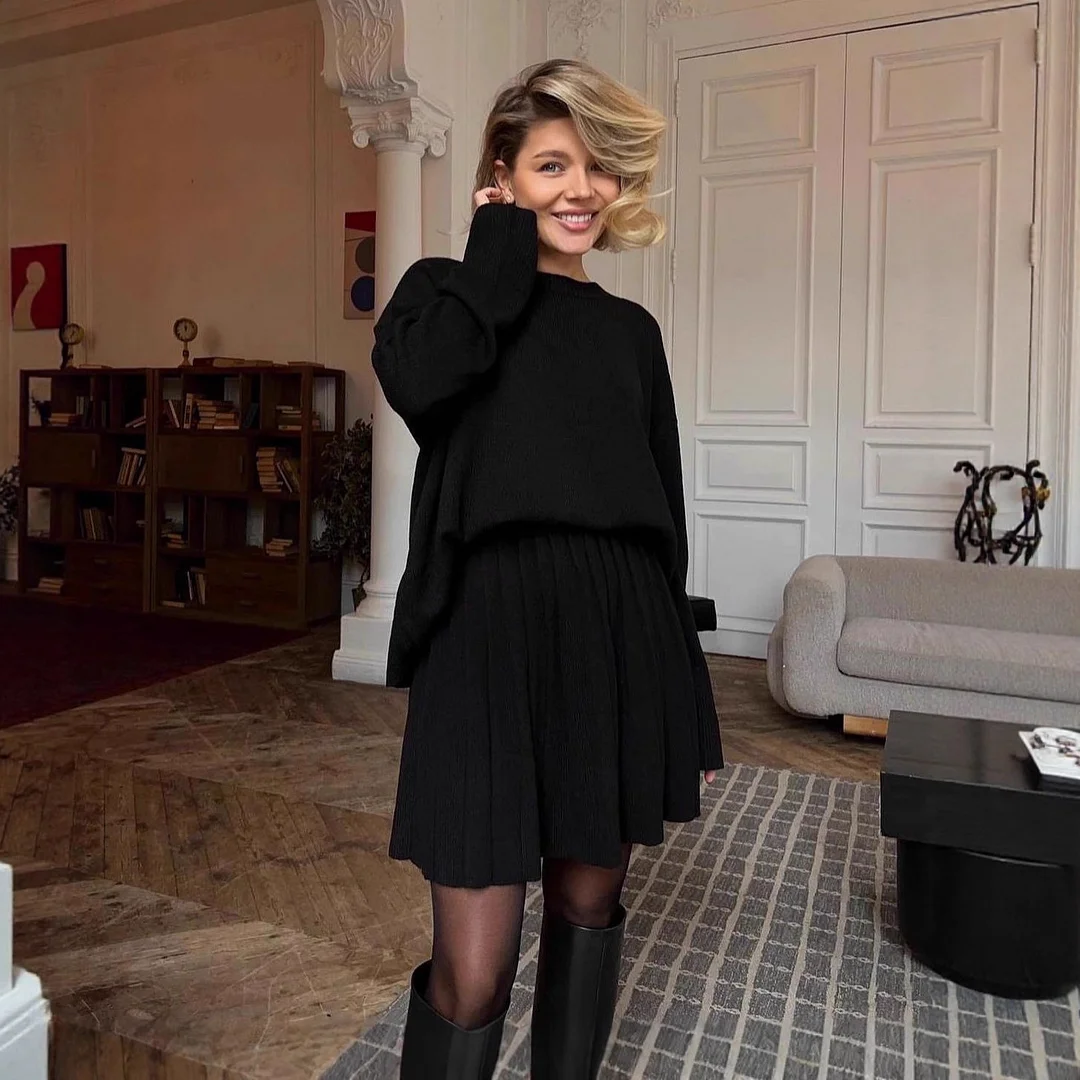 Athvotar Athvotar And Winter Fashion Striped Sweater Female Pattern Print Lull Loose Version Of The Bumpy Pattern Splicing Fashionable Top