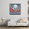 Santa Claus Driving-11CT Stamped Cross Stitch 50*50cm/19.69*19.69in tapestrymarket
