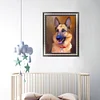 Peinture ronde de diamant de perceuse de chien-30*40cm