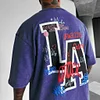 Unisex Oversize Casual Street Print Washed T-Shirt by Inlyline