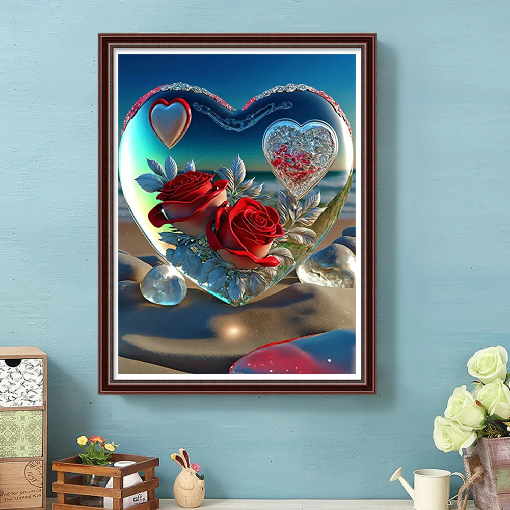Diamond Painting - Full Round Drill - Beach Love(30*40cm)