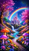 Luxury AB Velvet Diamond Painting Kit - Magic Castle
