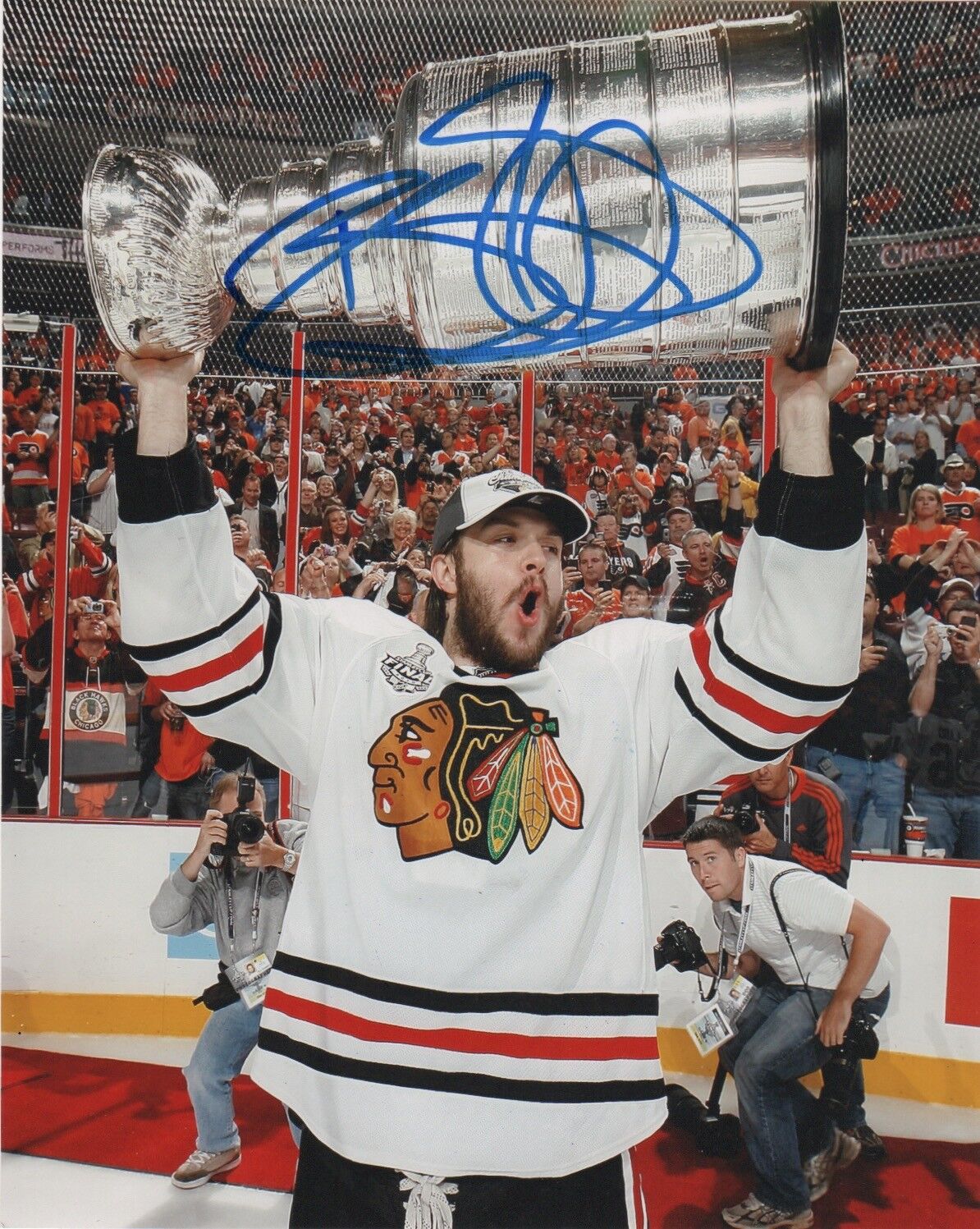 Chicago Blackhawks Brent Seabrook Stanley Cup Signed Autographed 8x10 COA #3