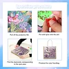 Diamond Painting Einkaufstasche Diamond Tote Handtasche Teilbohrer (Pfau)