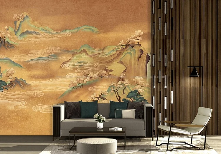 SM1028  Mountain on Cloud  - Wall Mural