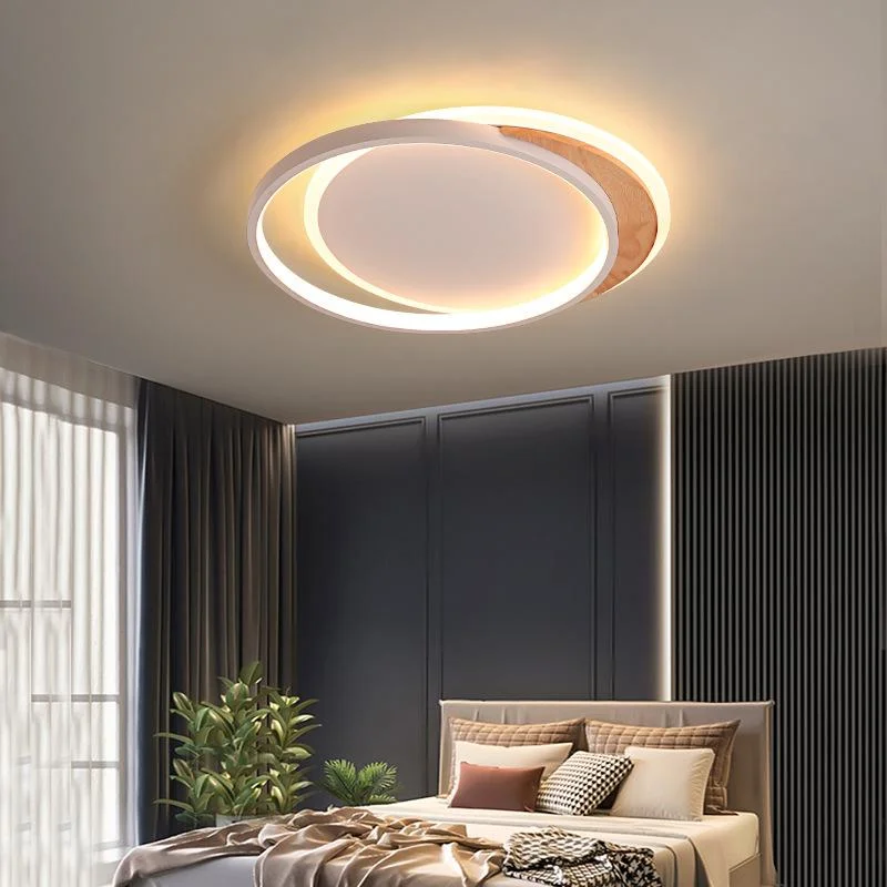 Ceiling Lamp Bedroom Lamp Creative Circular Modern Simple Study Lamp Nordic Home Warm Romantic Room Lamp