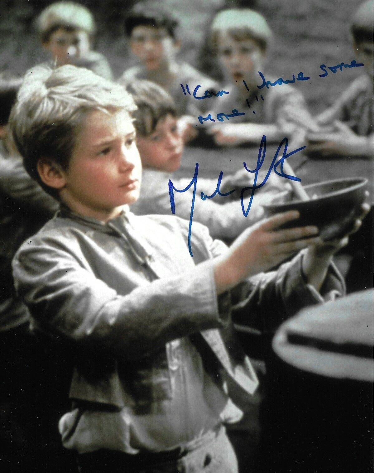 Mark Lester Signed Oliver 10x8 Photo Poster painting With Proof AFTAL