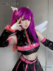 [Wetrose] In Stock Miriella Miriera 2.5 Dimensional Seduction Cosplay Costume Millyela Black Leather Wig Full Set