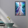 >SALE<5D DIY Full Round Drill Partial AB Diamond Painting Garden Princess Back 45x60cm