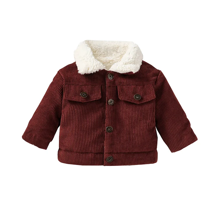  Baby Corduroy Fleece Lined Jacket