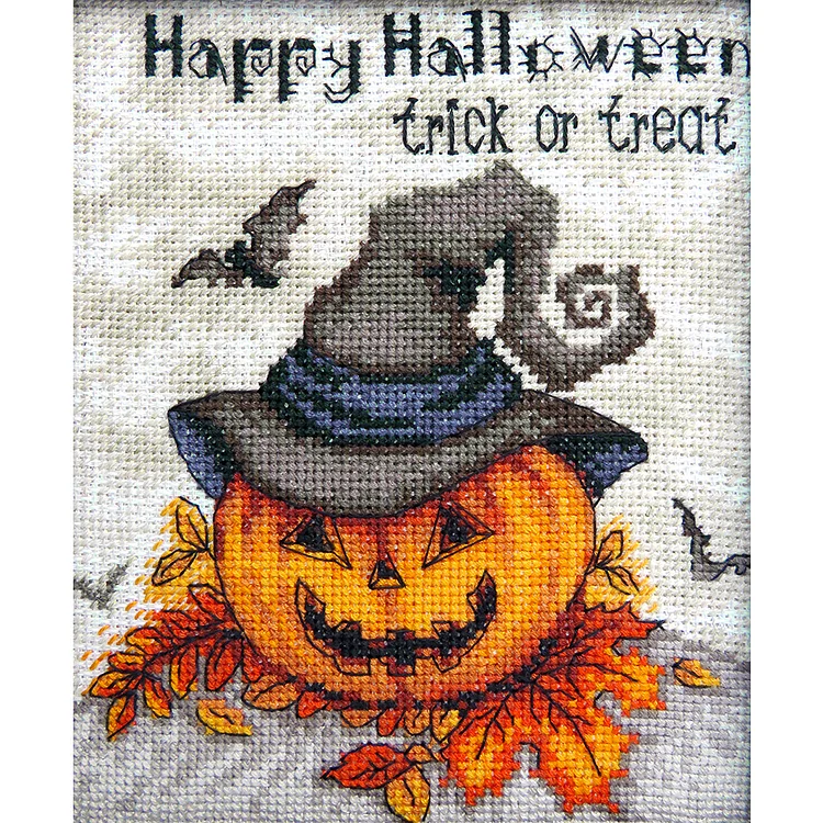 DIY - Halloween Pumpkin 11CT Stamped Cross Stitch 40*50CM