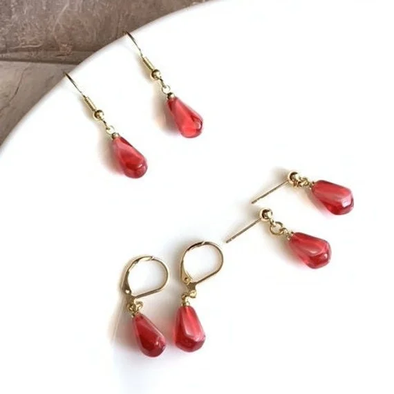 Fruit Earrings Pomegranate Seed Earrings