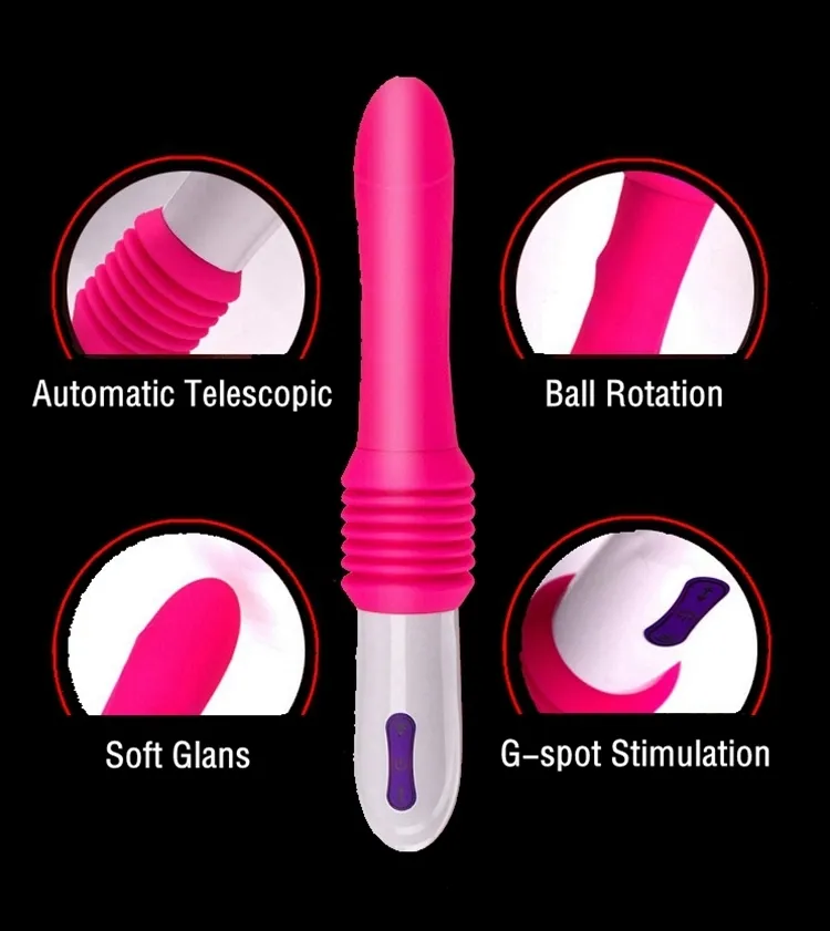 Automatic Telescopic Vibrator with G Spot Vibration Massager