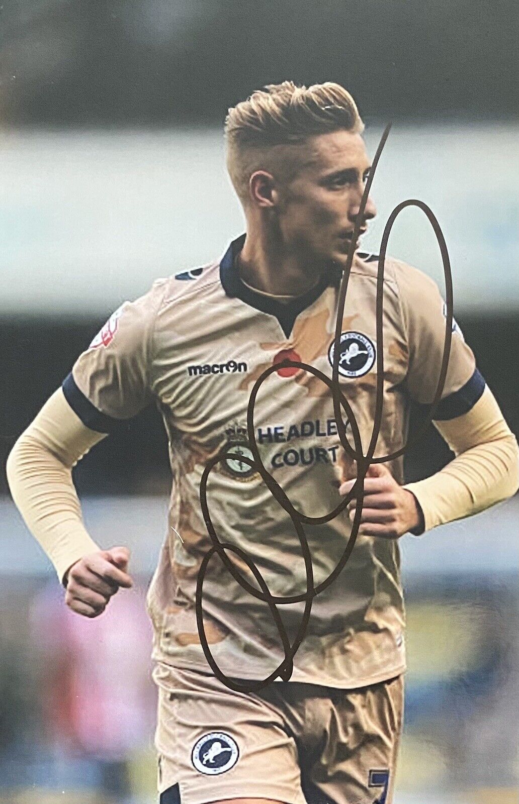 Lee Martin Genuine Hand Millwall 6X4 Photo Poster painting 2