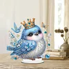 Diamond Painting Single-Side Bird Butterfly Desktop Art Kit for Home Decor