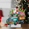 >SALE<Christmas Acrylic Special Shape Santa Claus Gift Truck Desktop Diamond Art Kits