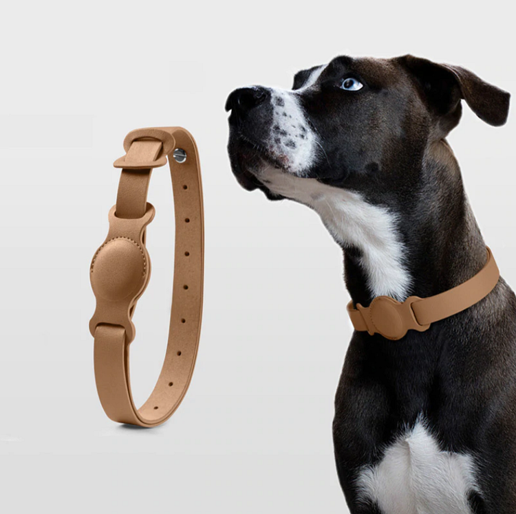 AirTag Collar for Dogs - Vegan Leather