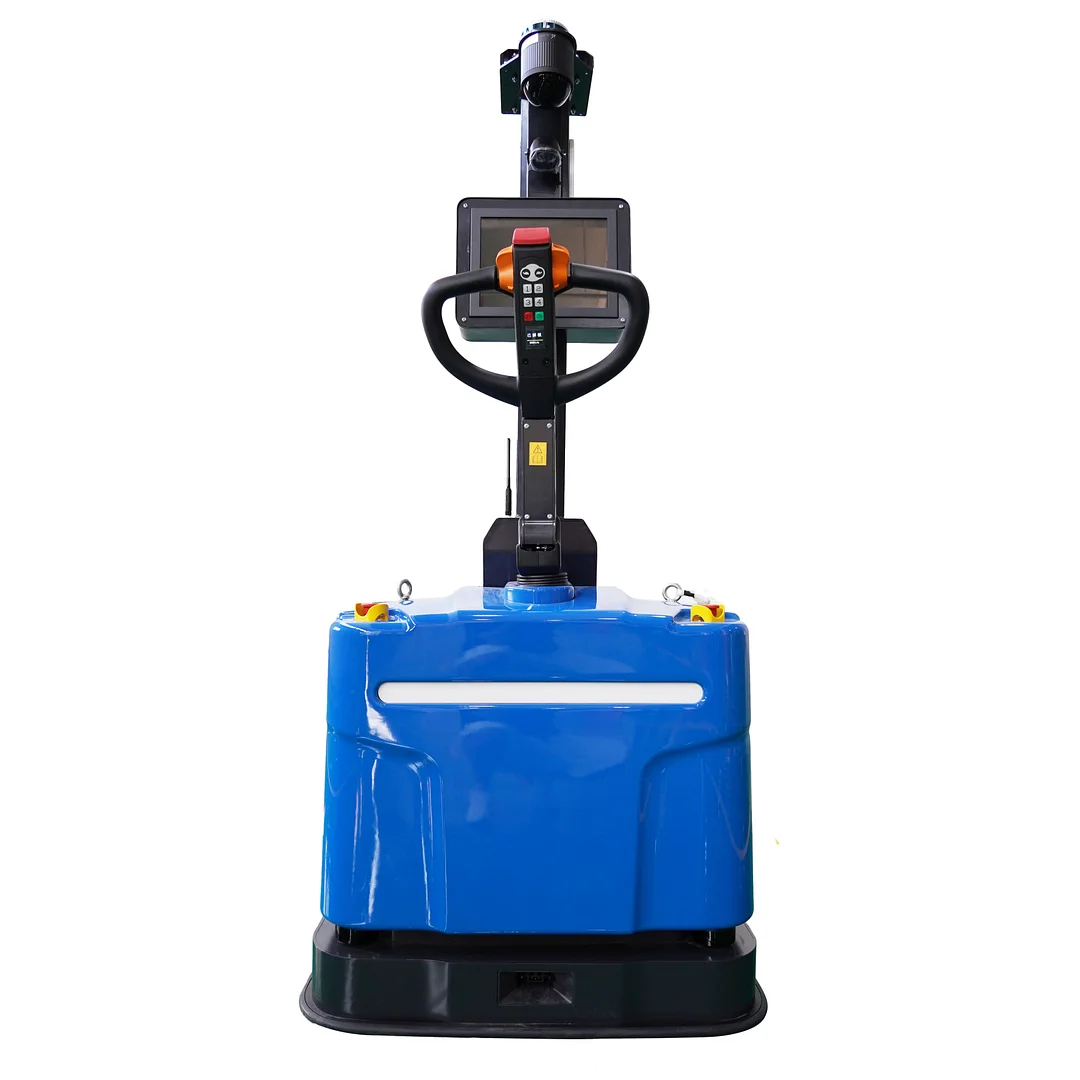 2024 New Design 1.5T load RFID intelligent handling forklift truck RFID Automatic Material Handling Robot forklift agv for RFID Warehouse