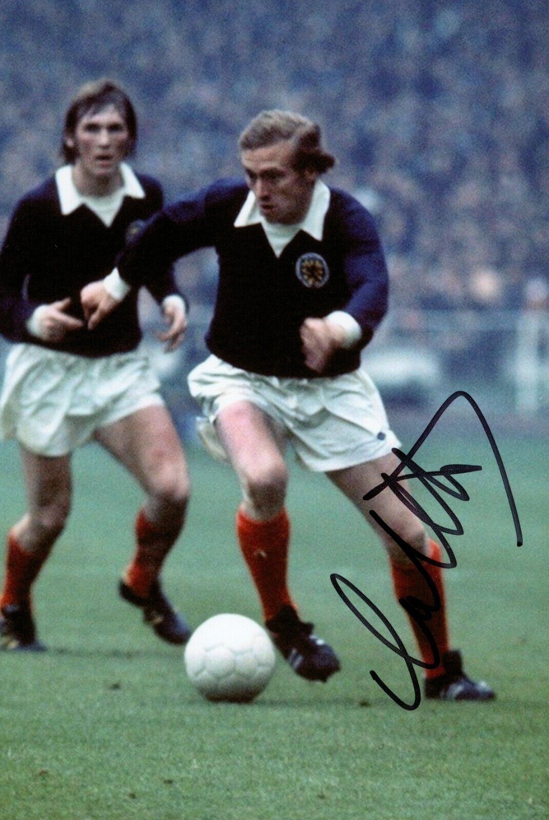 Colin Stein Signed 6x4 Photo Poster painting Glasgow Rangers Scotland Genuine Autograph + COA