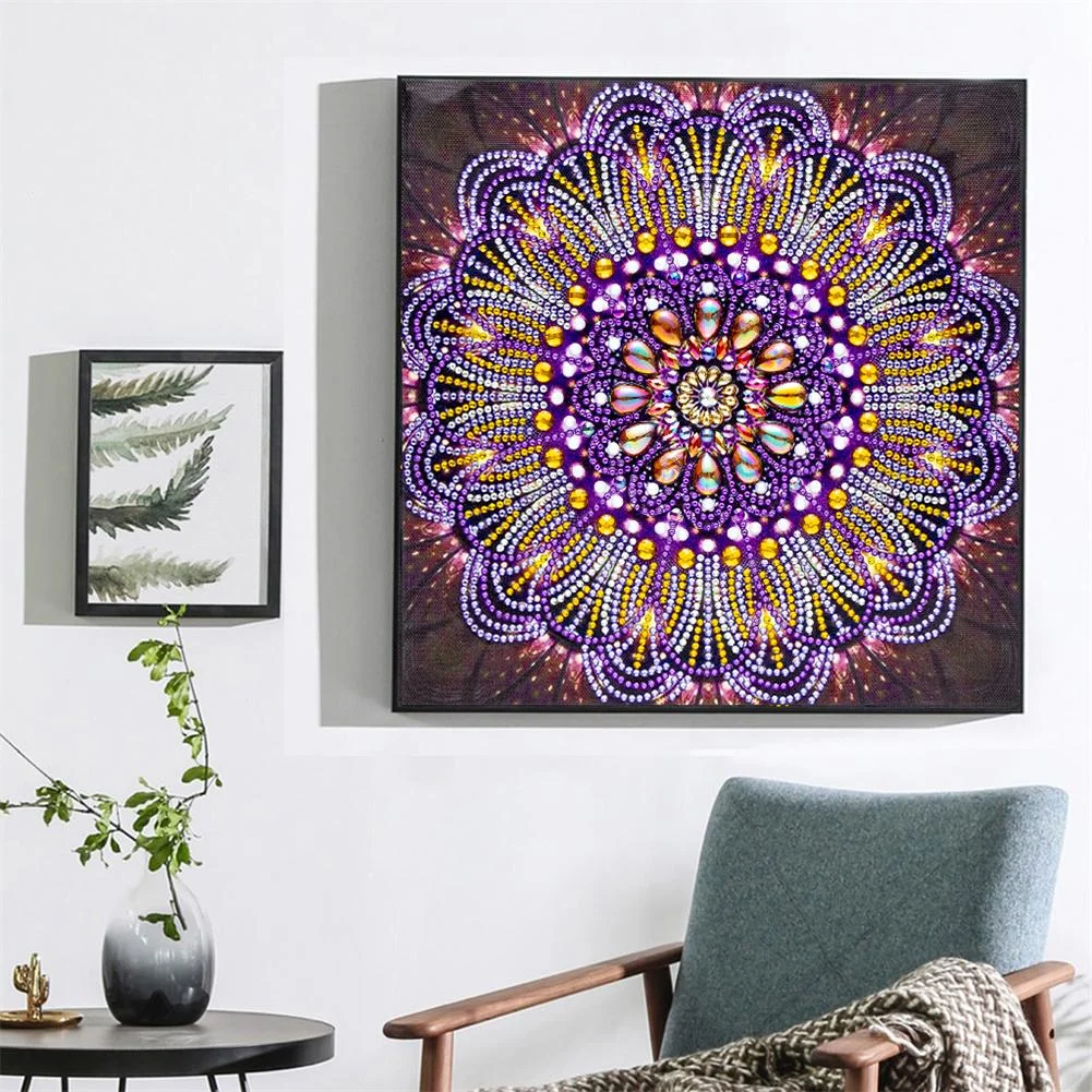 Diamond Painting - Special Shaped Drill - Mandala Pattern(30*30cm)