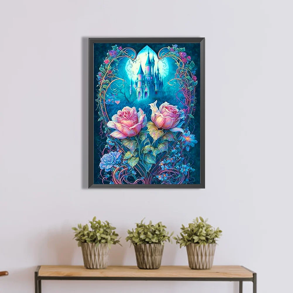 Diamond Painting - Full Round Drill - Rose Castle(Canvas|30*40cm)