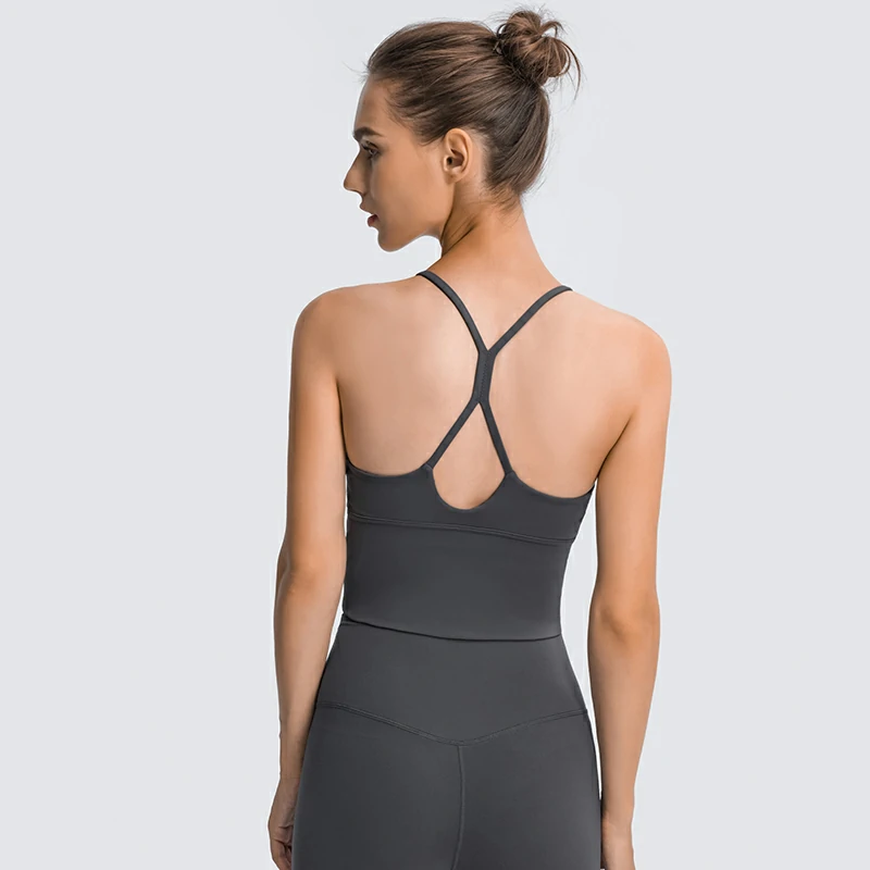 Hergymclothing v neck crop top tank of high quality