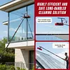 [US Local Warehouse] 11pcs Extended Window Cleaning Kit Easy To Use Telescopic Water Supply Brush Kit