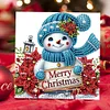 Diamond Painting Christmas Snowman Greeting Cards Congratulations Cards & Gifts