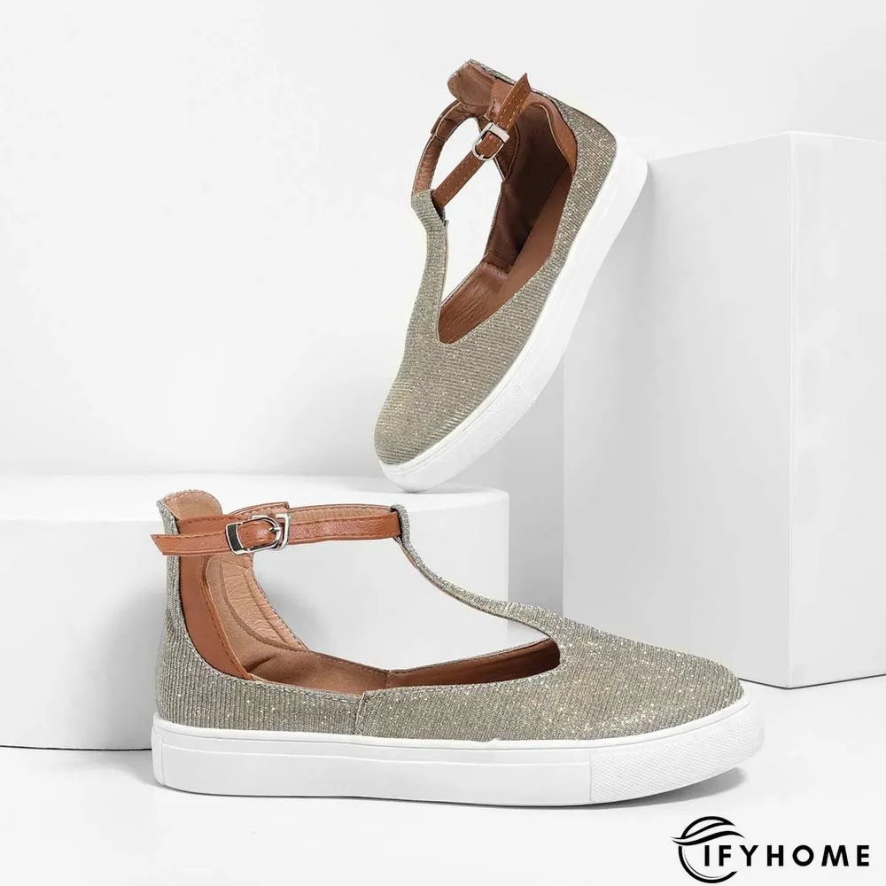 Summer Sandals Round Toe Shoes with Adjustable Buckle | IFYHOME