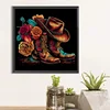Diamond Painting-DIY Full Round Drill Flower Cowboy Boots（40*40CM)