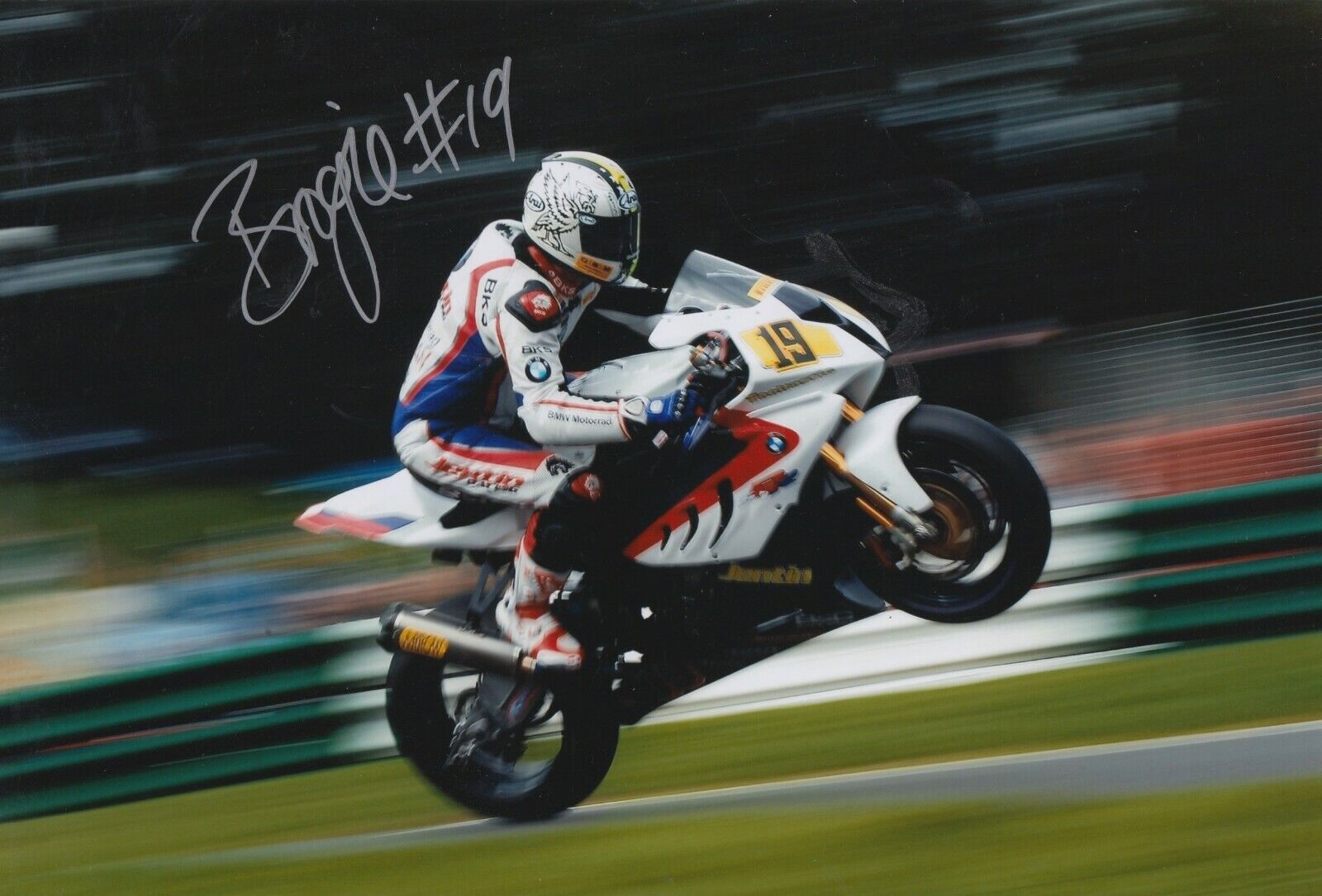 Steve Brogan Hand Signed 12x8 Photo Poster painting - MotoGP, WSBK, BSB Autograph.