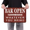Funny Bar Open - Metal Tin Signs(8*12Inch/12*16Inch) - Bar