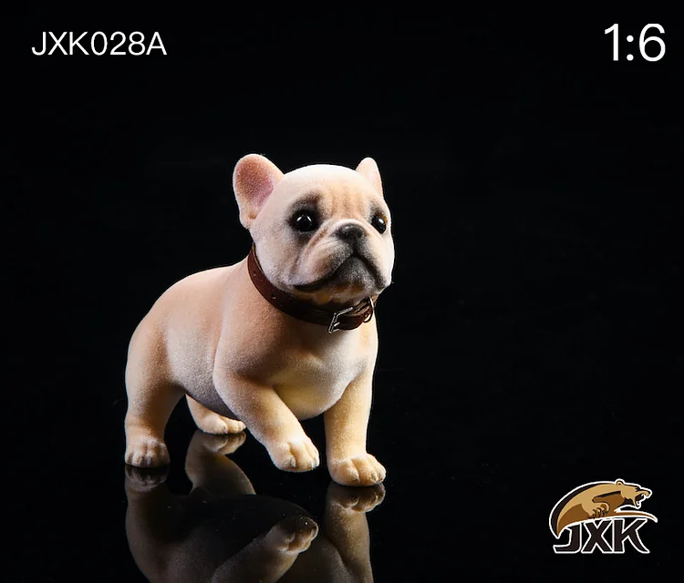 JXK 1/6 JXK028 French bulldog Planted Hair Dog Animal Model-aliexpress