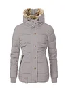 Women's Outdoor Hiking Windproof Parka Faux Fur Lined Coat