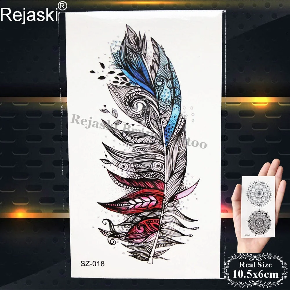 Labrador Dog Temporary Tattoo Stickers Women Body Arm Leaf Black Fake Tatoo Men Kids Waterproof 3D Tattoo Golden Retriever