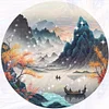 Misty Mountain Bead Embroidery Kit Pre-Printed Bead Cross stitch tapestrymarket