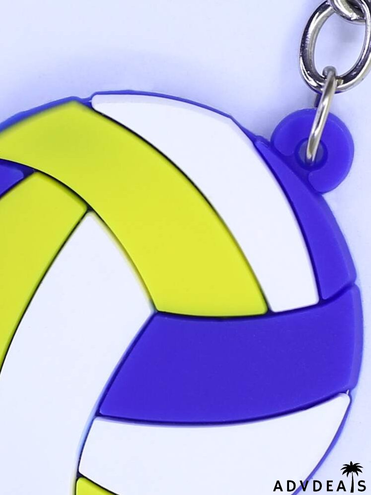 Volleyball Pendant Keychain