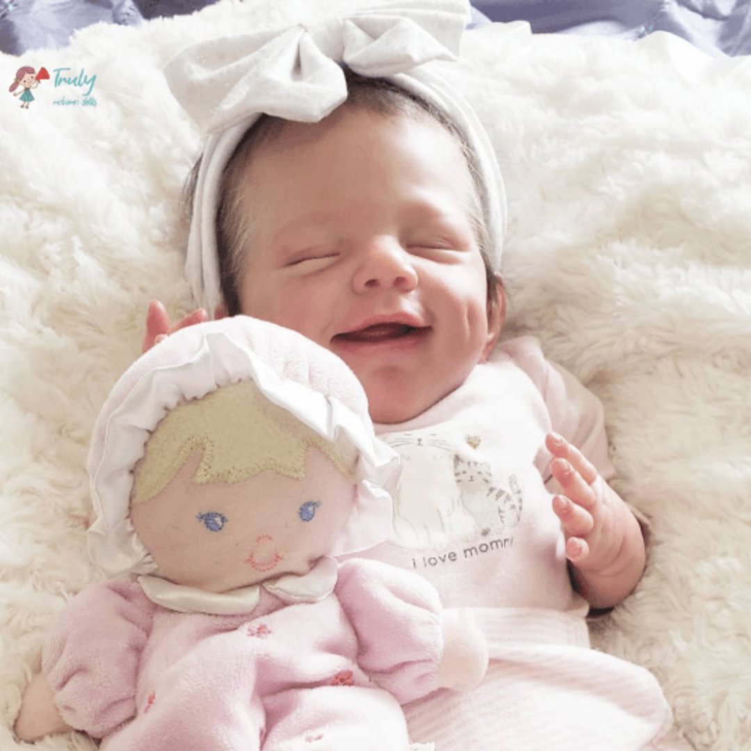 Realistic Sweet 15'' Darlene Realistic Reborn Baby Girl Doll with “Heartbeat” and Sound