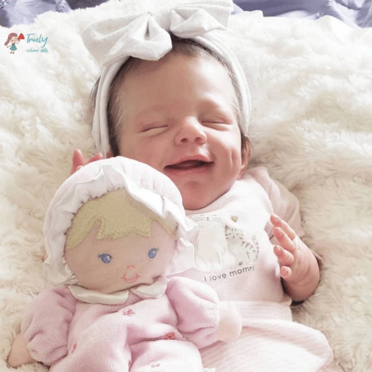 Realistic Sweet 15'' Darlene Realistic Reborn Baby Girl Doll with “Heartbeat” and Sound Minibabydolls® Minibabydolls®