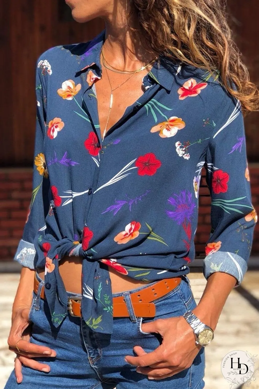 Casual Floral Shirt(4 Colors)