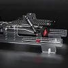 AMK Acrylic Ruler Adjustable Wheelbase Measurement Tool, Adjustable Range 250mm to 400mm, Repair Station Display Stand for 1/10 1/8 RC Car Crawler SCX10 Capra TRX4
