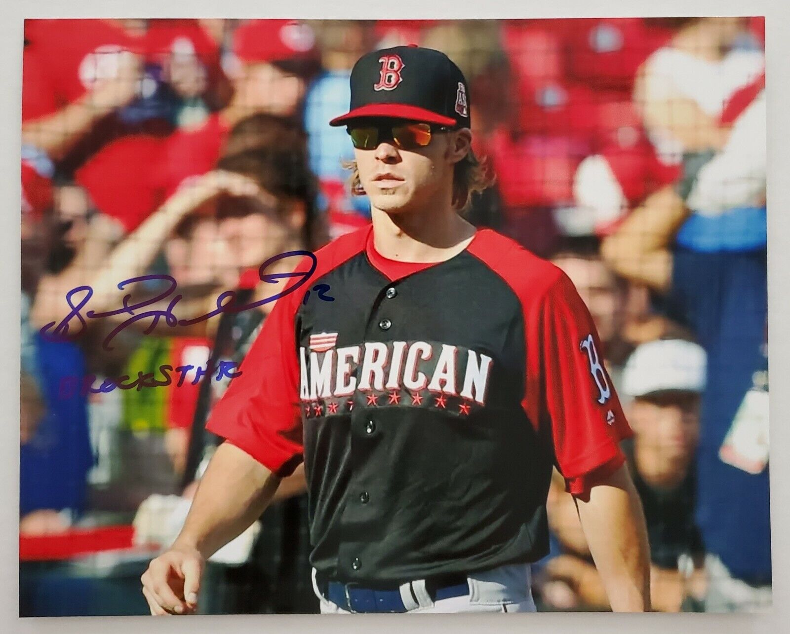 Brock Holt Signed 8x10 Photo Poster painting MLB All Star Game Boston Red Sox Brockstar RAD