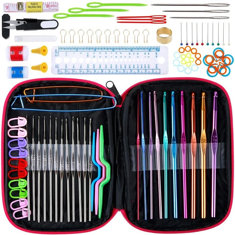 Crochet Hooks DIY Sewing Needles Kit With Bag | 168DEAL