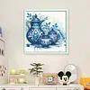 (Multi-Style) Blue And White Porcelain-11CT Stamped Cross Stitch 40*40cm/15.75*15.75in