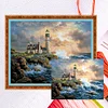 （No Printed Canvas）Seaside Lighthouse-11CT Counted Cross Stitch 50*40cm