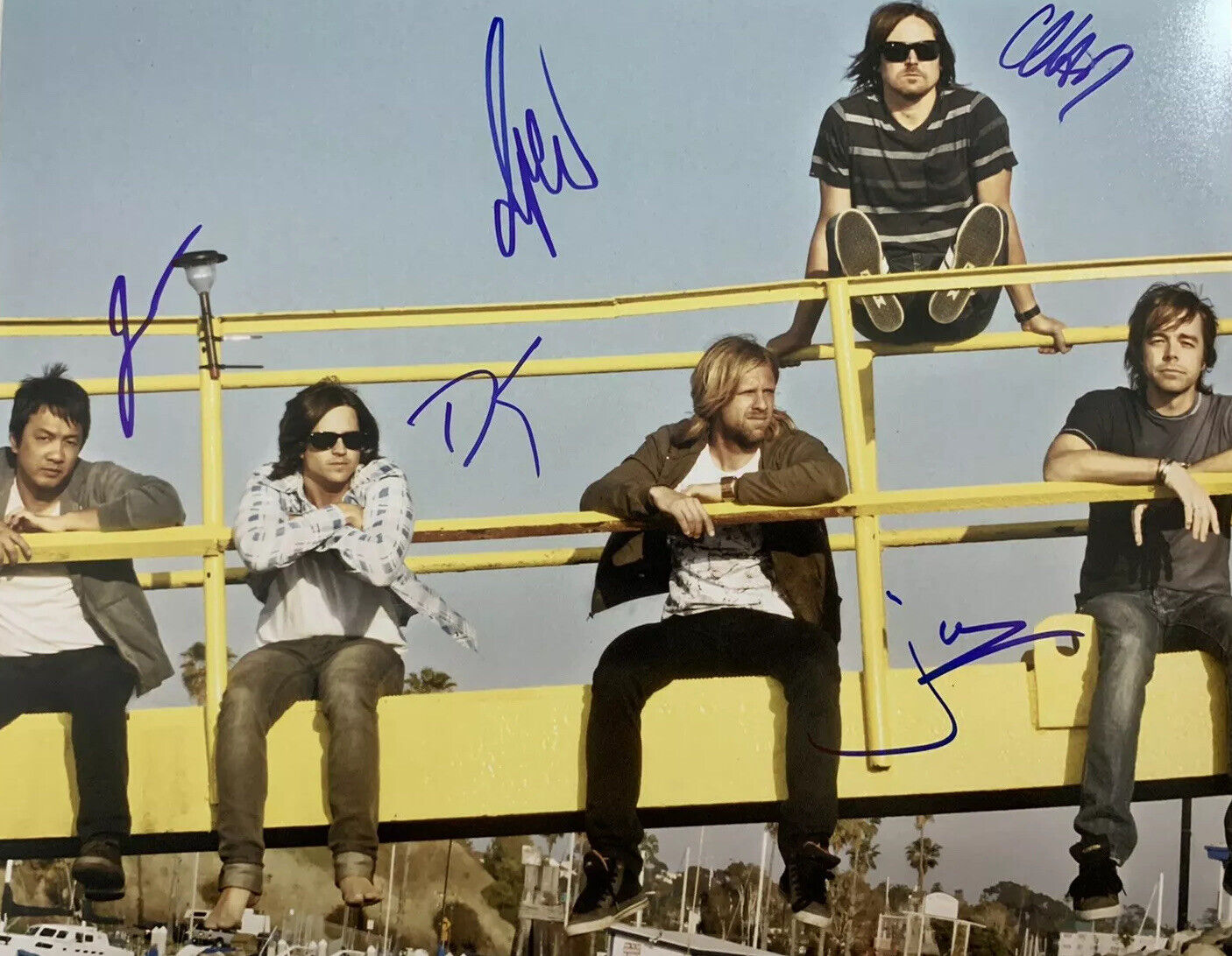 SWITCHFOOT HAND SIGNED 11x14 Photo Poster painting AUTOGRAPHED AUTHENTIC RARE FULL BAND