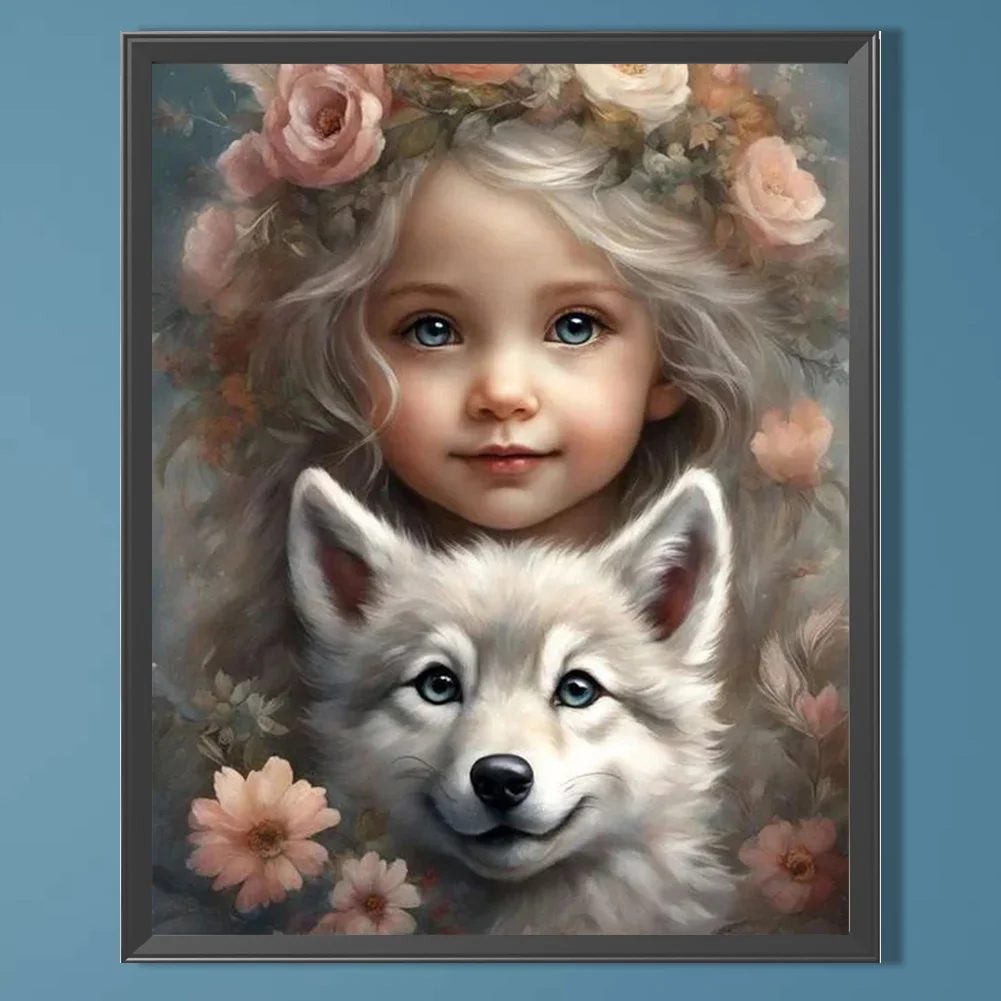 Diamond Painting - Full Square Drill - Girl(Canvas|45*55cm)