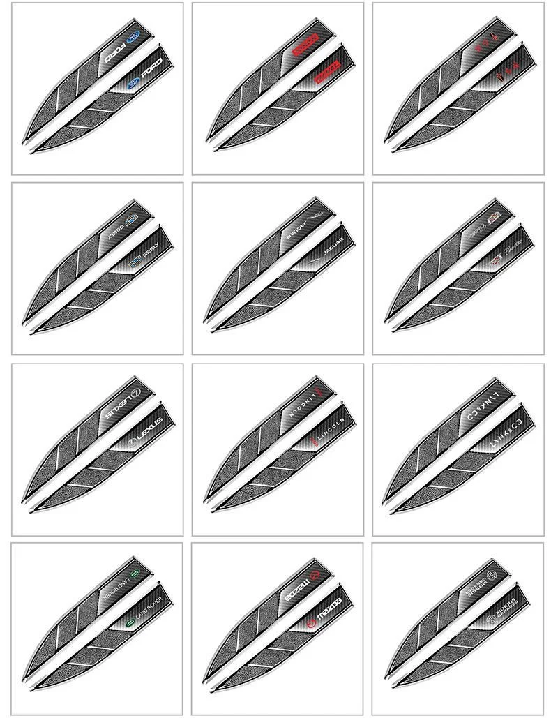 Car metal modification side label sticker